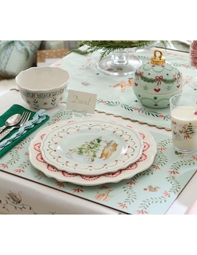 Plato navideño Riley Sheehey de melamina