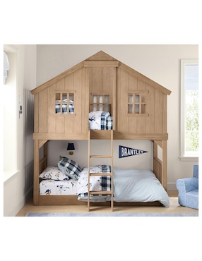 Litera Treehouse Seadrift de madera pino individual
