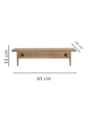 Repisa Arden de madera mango