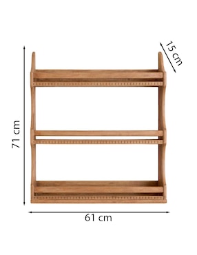 Repisa Arden de madera mango