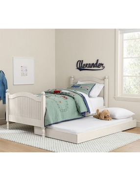 Cama Catalina de madera individual