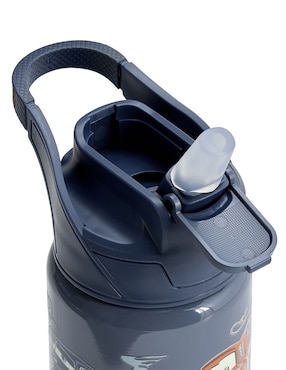 Termo de acero inoxidable Mackenzie Cars con tapa flip top 650 ml
