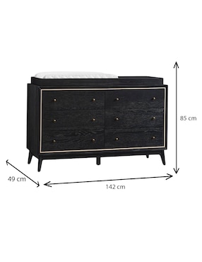 Cambiador Riley de madera unisex