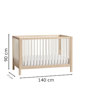 Kit de cuna con barandal Kendall