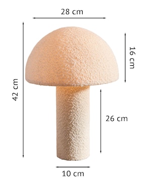 Lámpara de mesa led Bouclé