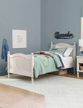 Cama Catalina de madera individual
