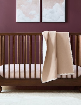 Cobija de tejido suave cozy jacquard
