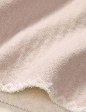 Cobija de tejido suave cozy jacquard