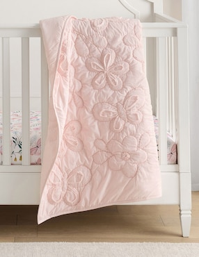 Cobija tejido plano Ruffle Floral para bebé