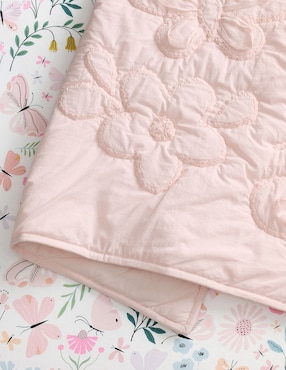 Cobija tejido plano Ruffle Floral para bebé