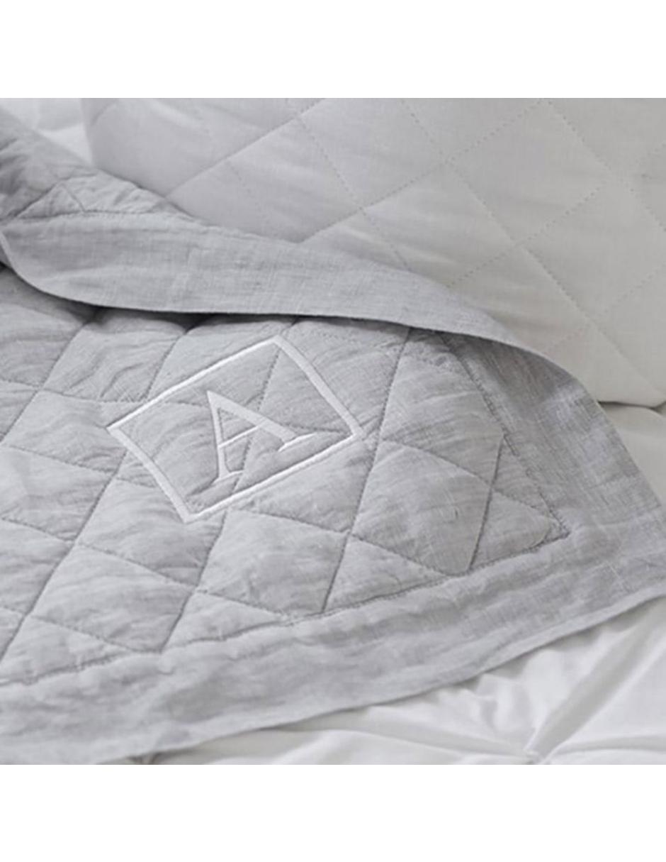 SET COBIJAS LINEN, CUNA, GRIS UNISEX