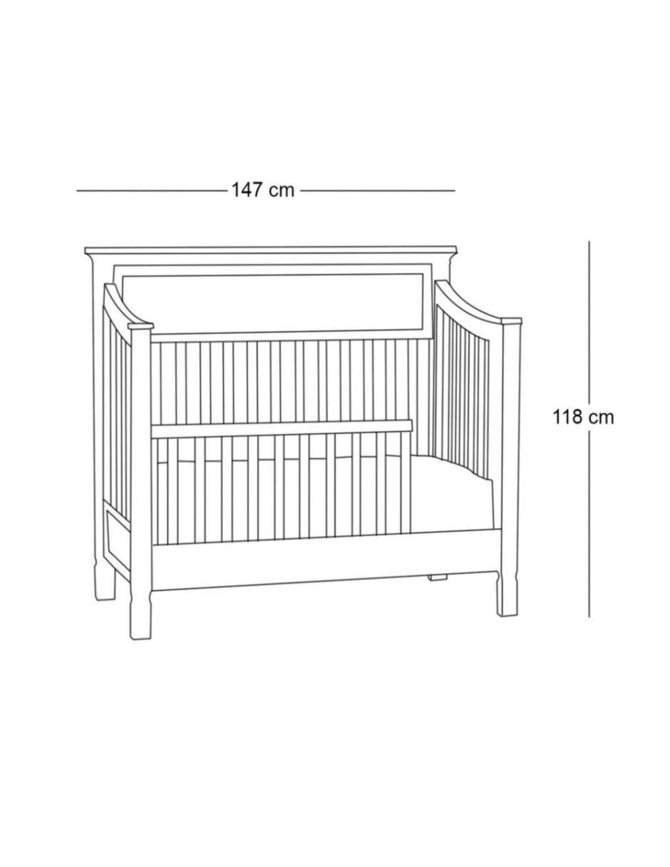 Barandal para convertir a cama infantil Larkin 2