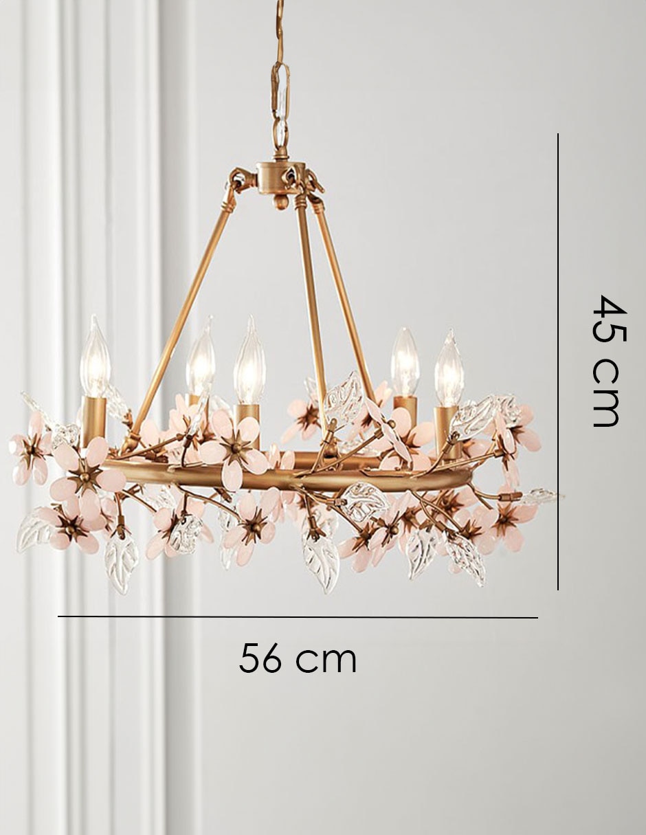 Candelabro de hierro Grace Flower 6