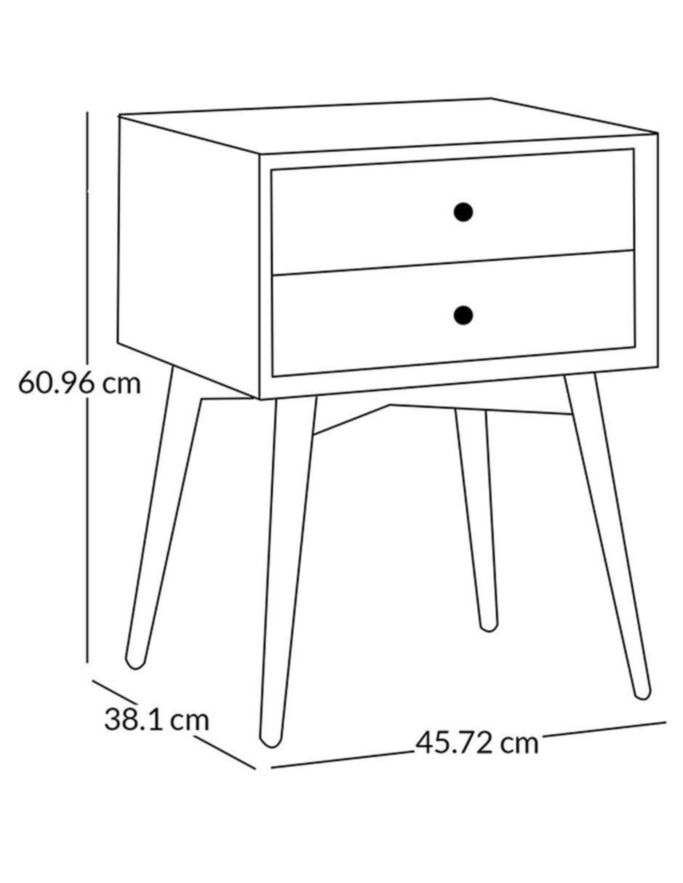 Buro Mid-Century de madera 6