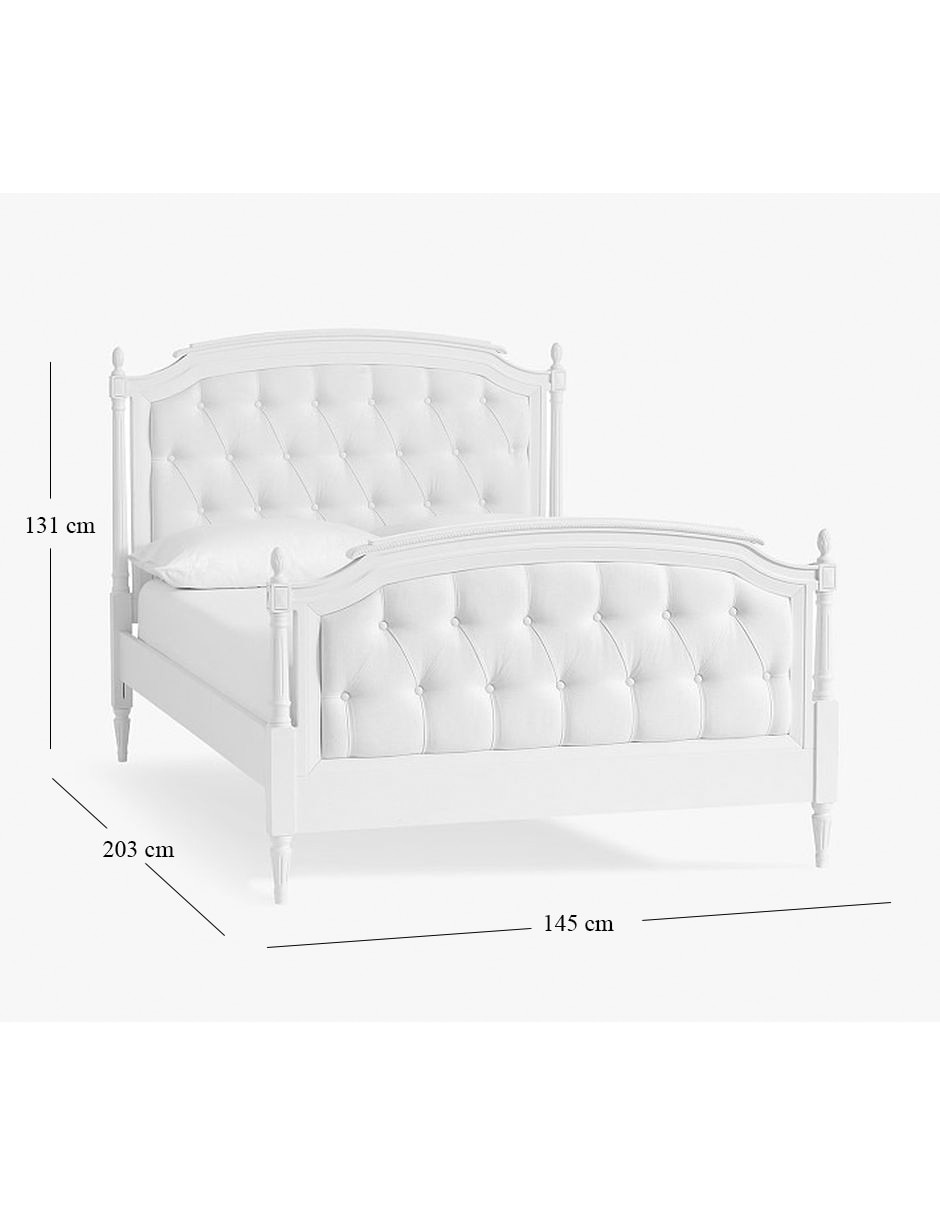 Cama Blythe de madera matrimonial 13