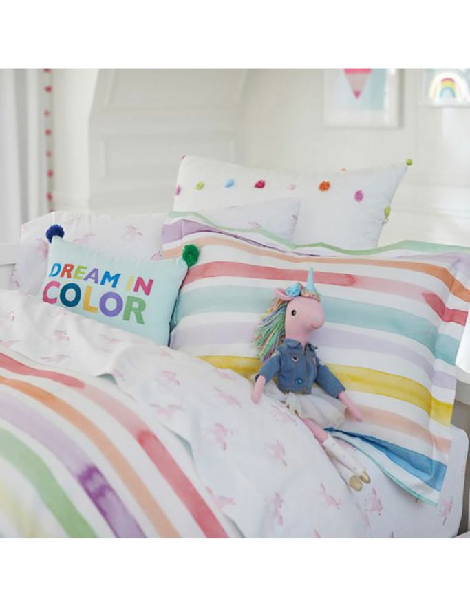 Juego de sábanas de algodón 200 hilos unicorn rainbow 10