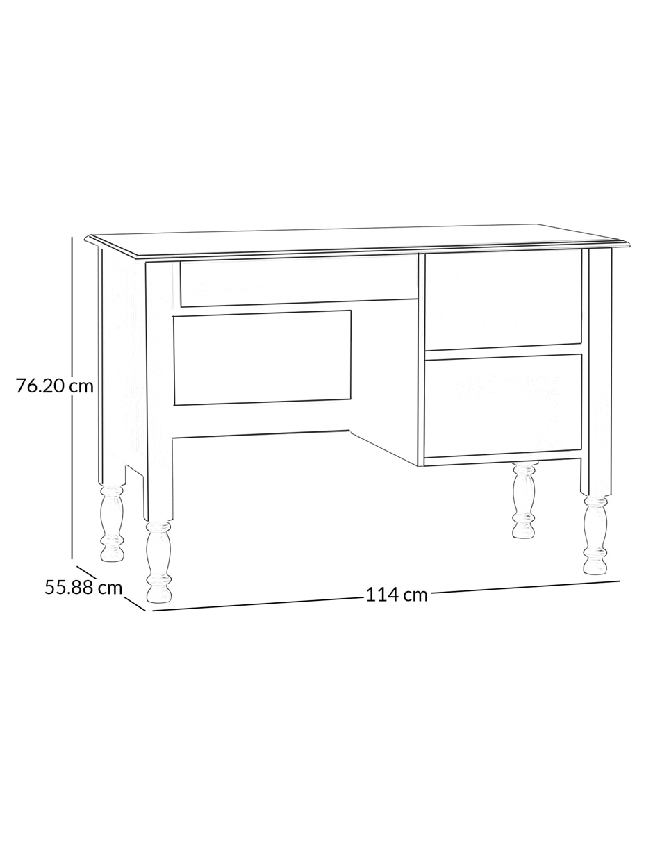 Escritorio Juliette Storage de madera 11