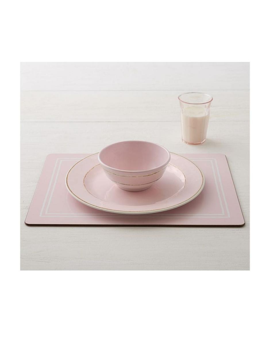 PLATO CAMBRIA, INFANTIL, ROSA CLARO