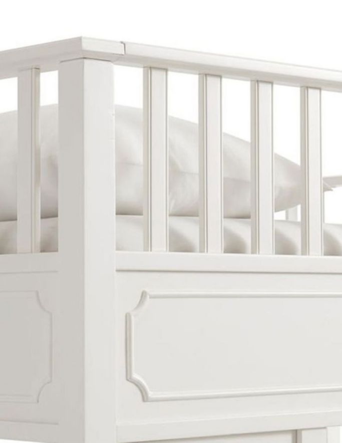 Cama loft Ava Regency Stair de madera matrimonial 20