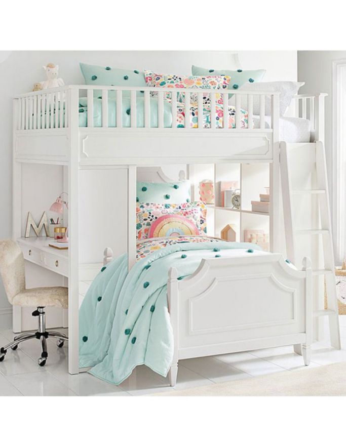 Cama loft Ava Regency Stair de madera matrimonial 2