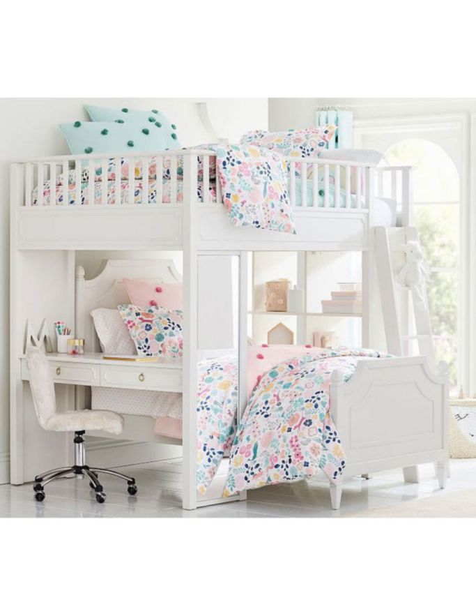 Cama loft Ava Regency Stair de madera matrimonial 4