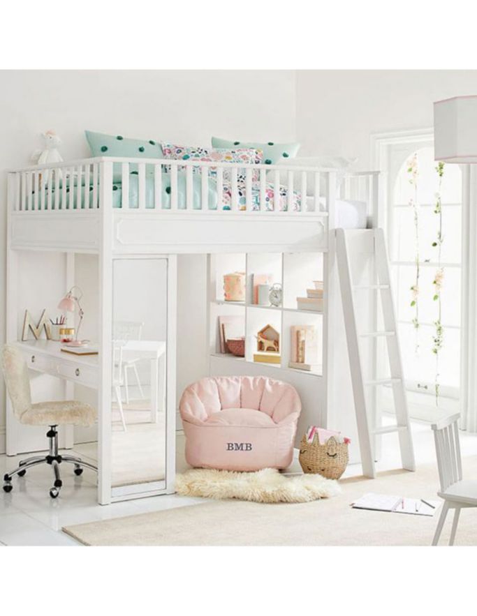 Cama loft Ava Regency Stair de madera matrimonial 6
