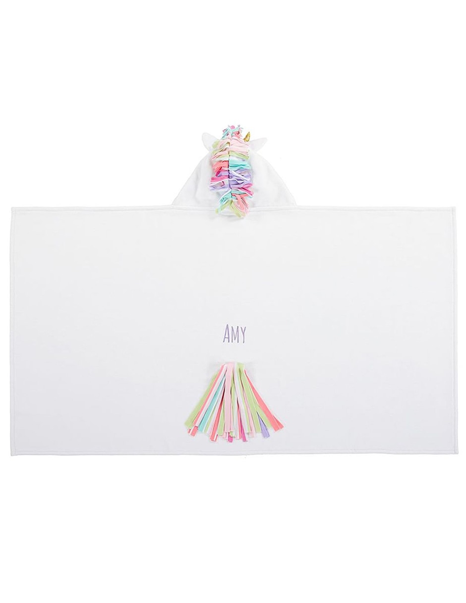 Toalla con gorro Unicorn de algodón infantil 2