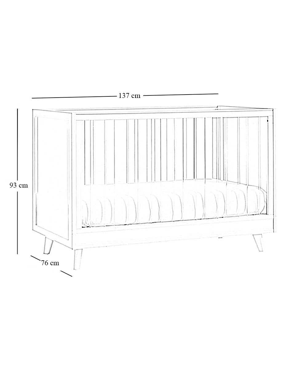 Cuna convertible a cama infantil Sloan 9