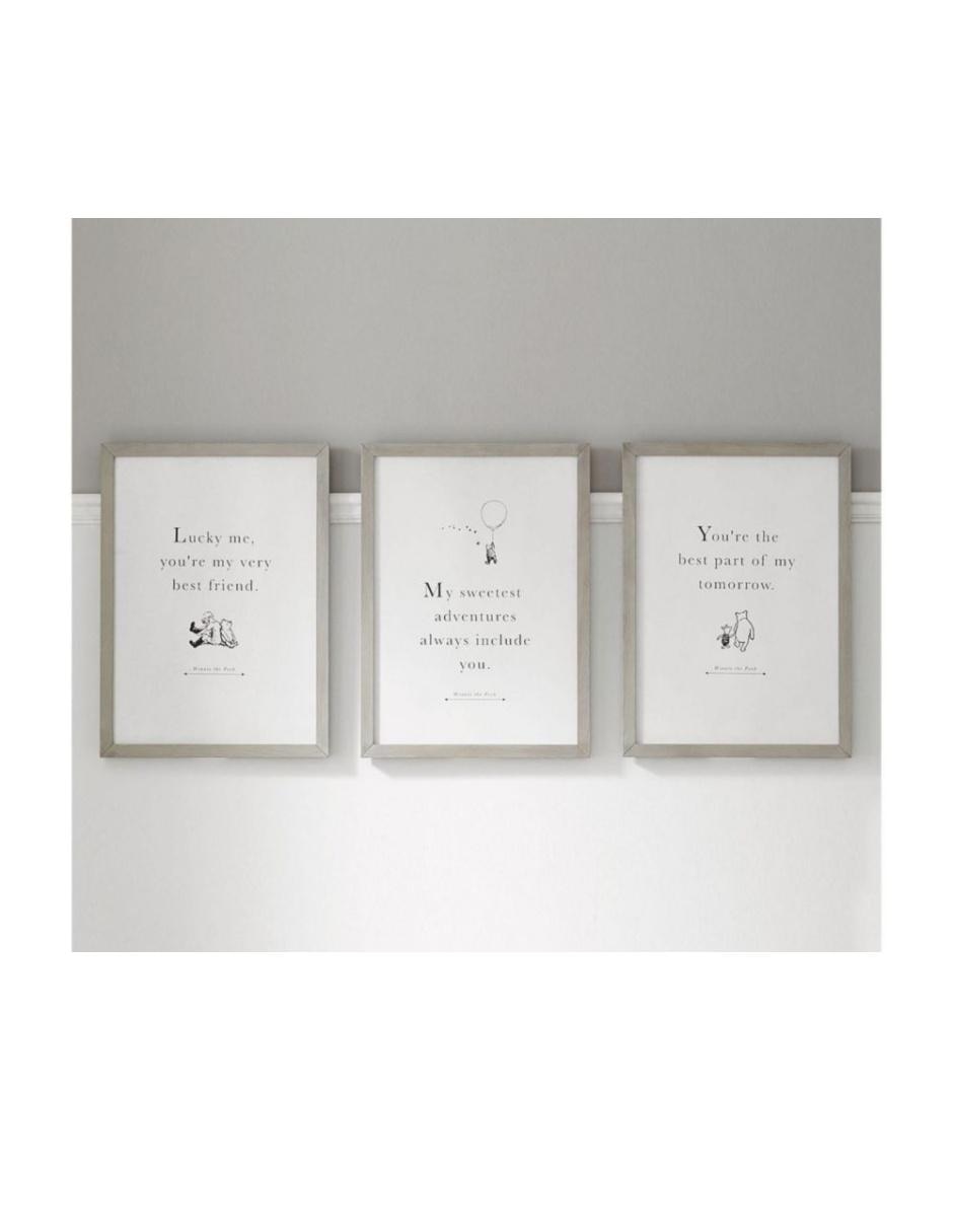 Cuadro decorativo Winnie the pooh my tomorrow