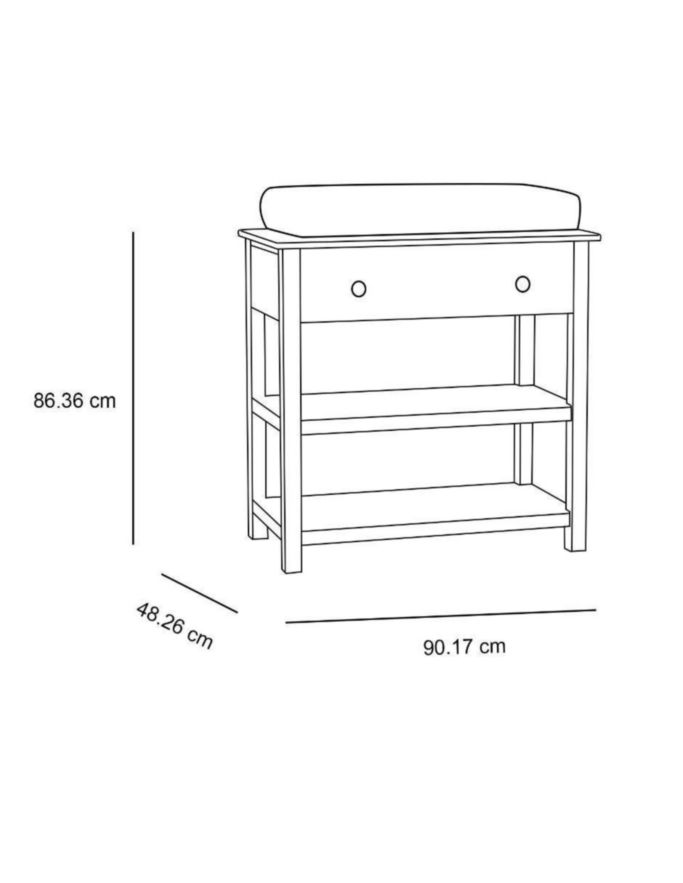 Cambiador Kendall de madera álamo unisex 2