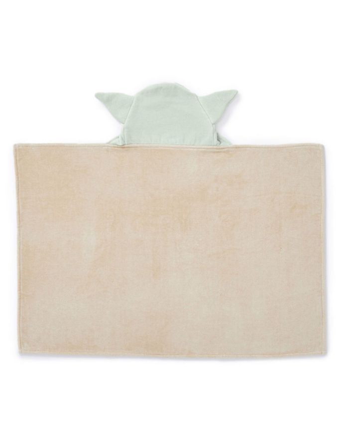 Toalla con gorro The Mandalorian Grogu de algodón infantil Toalla con gorro The Mandalorian Grogu de algodón infantil
