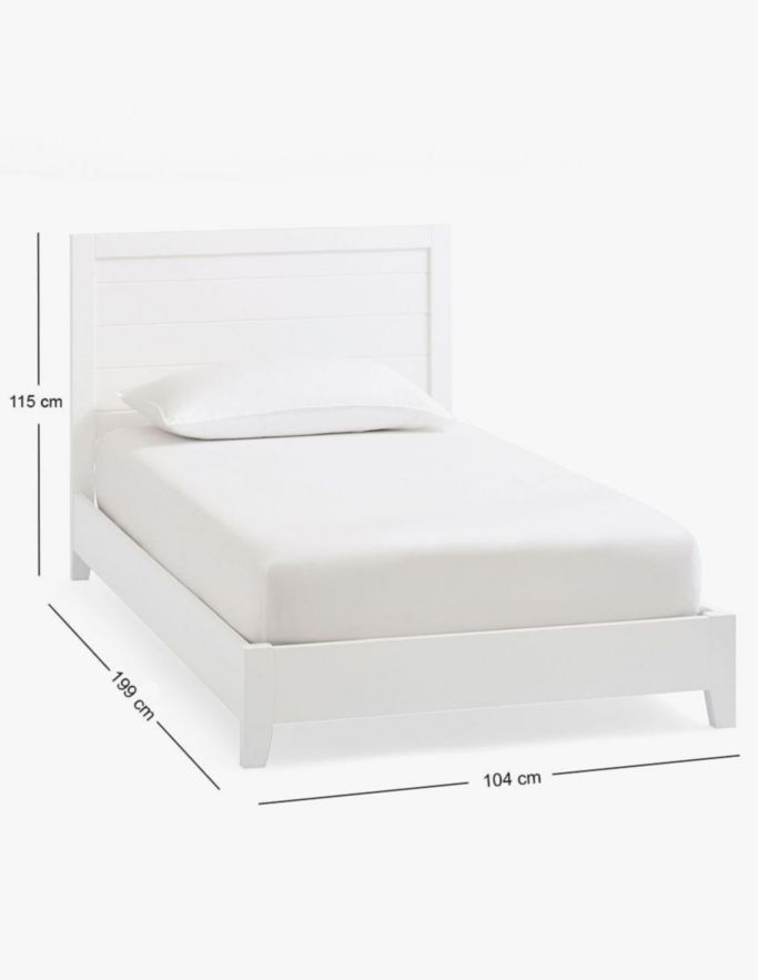 Cama Emery de madera individual 5