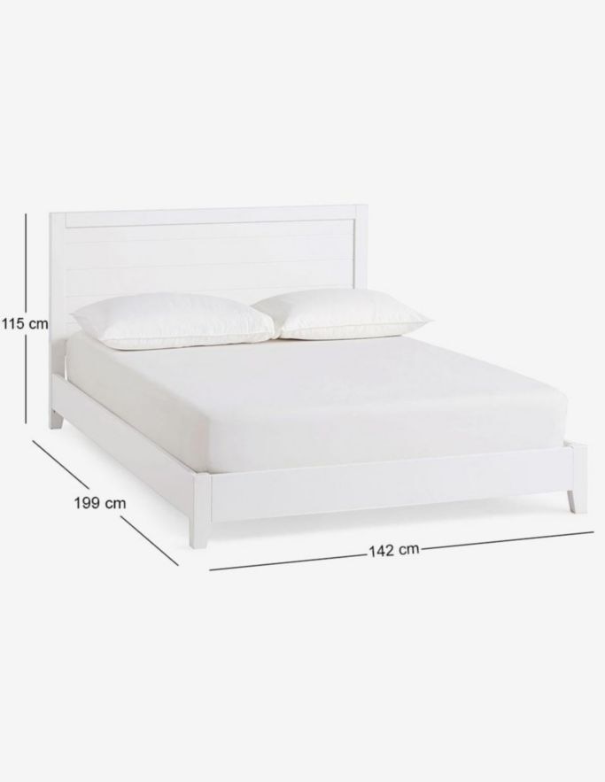 Cama Emery de madera matrimonial 5