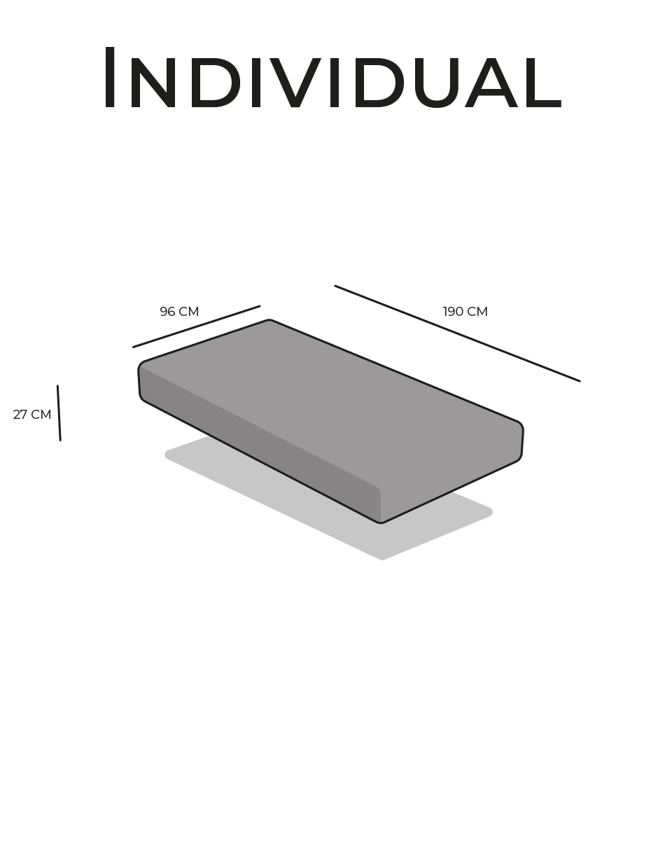 Colchón regular finess individual 9