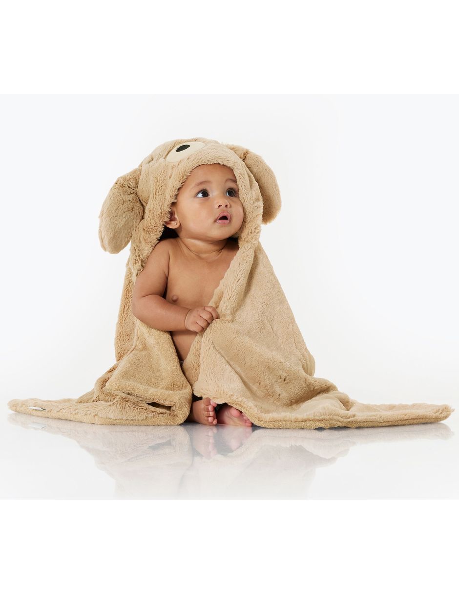 Toalla con gorro Faux Fur de algodón infantil Toalla con gorro Faux Fur de algodón infantil