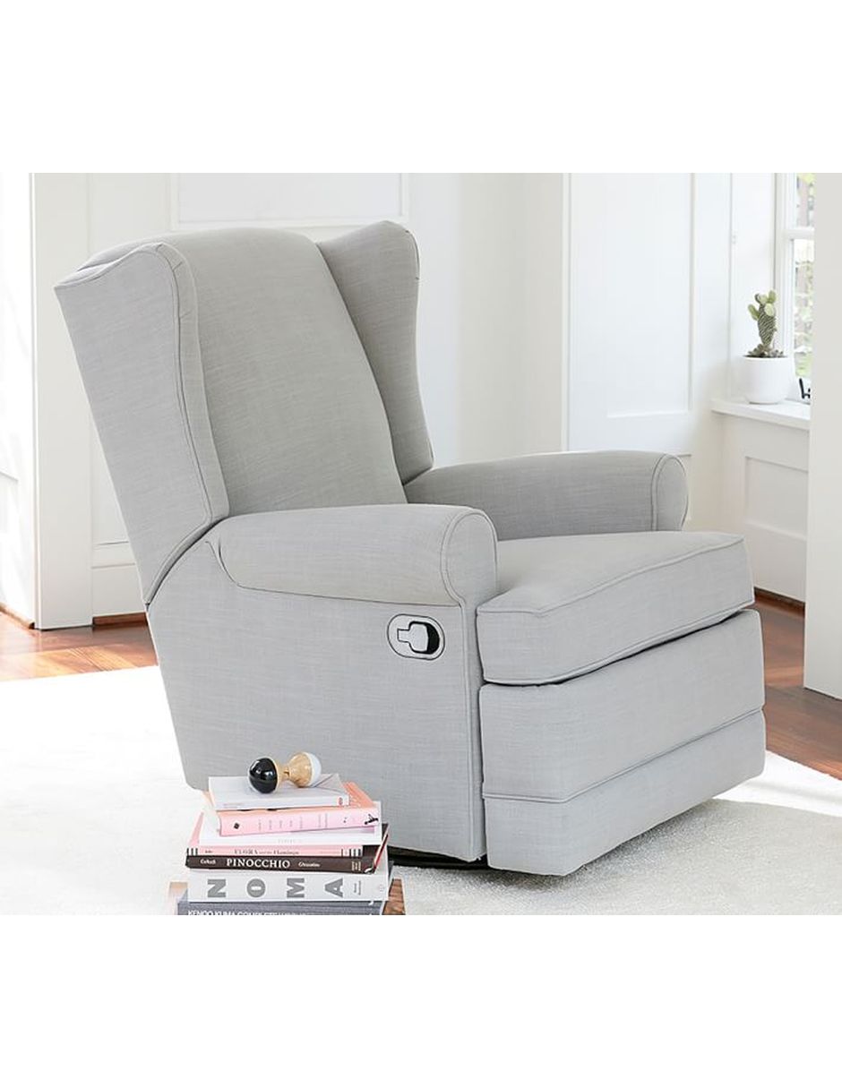 MECEDORA WINGBACK GLIDER, GRIS