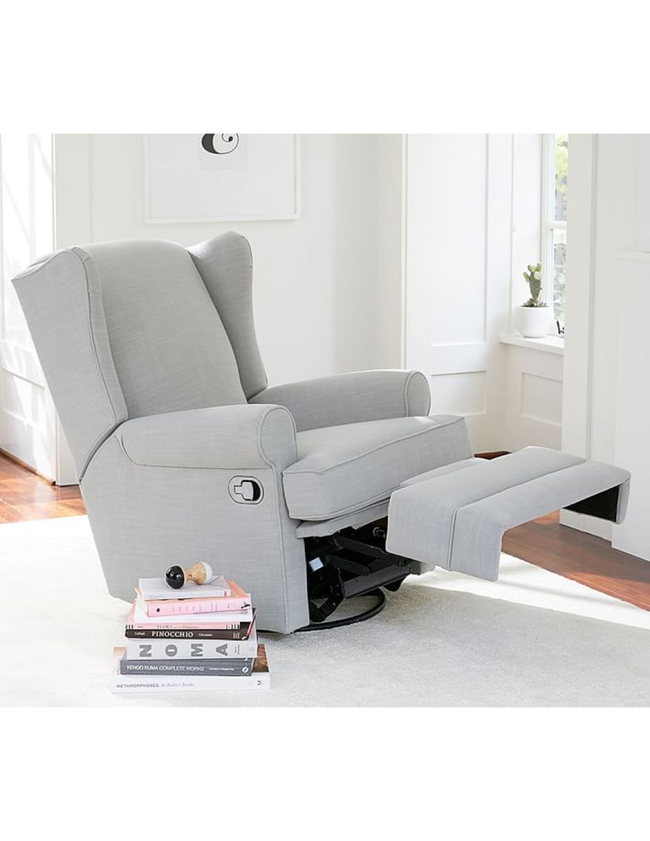 MECEDORA WINGBACK GLIDER, GRIS