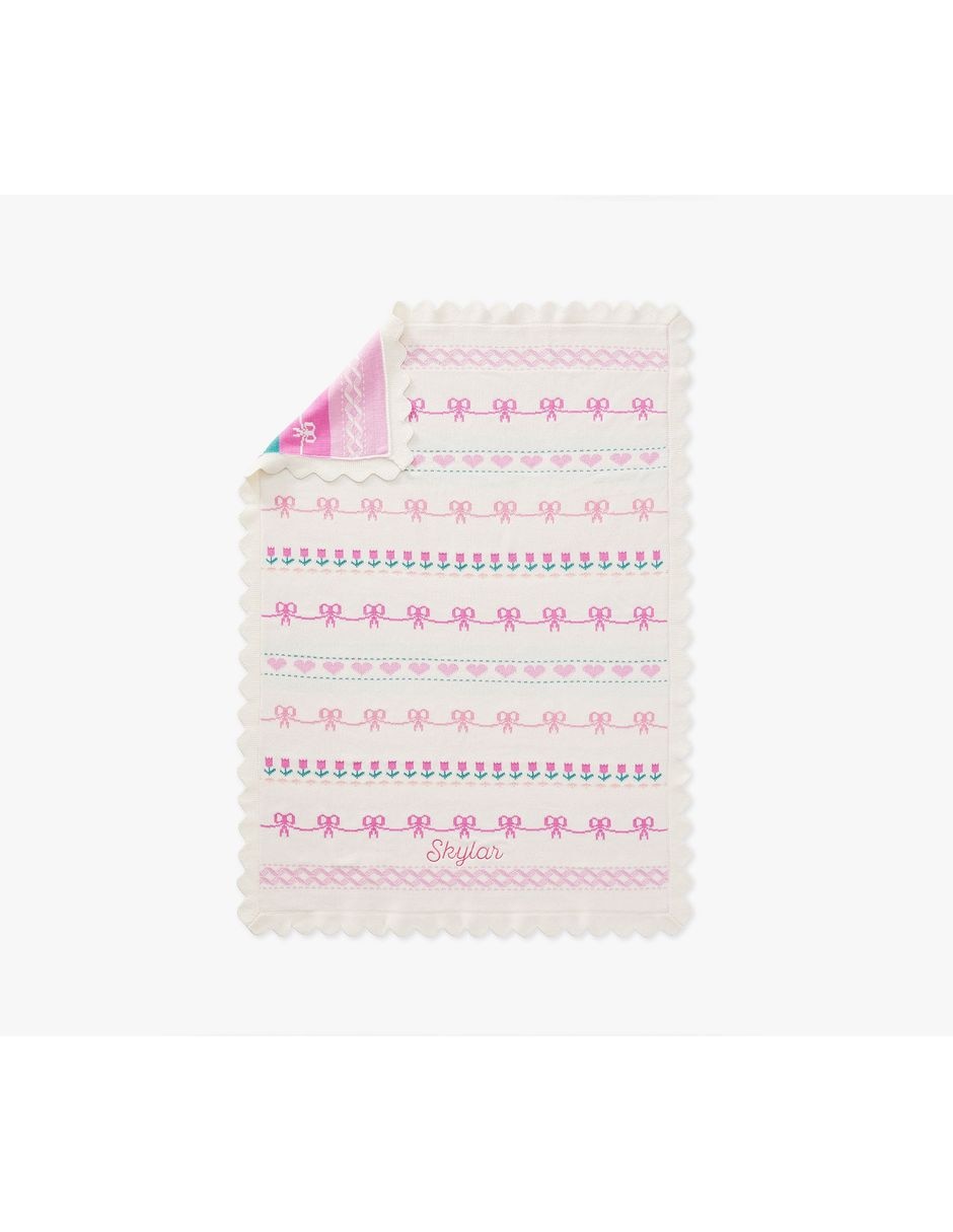 Cobija de tejido plano Loveshackfancy para bebé