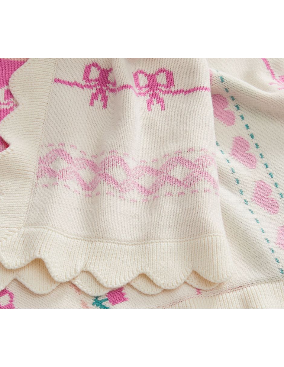 Cobija de tejido plano Loveshackfancy para bebé 3