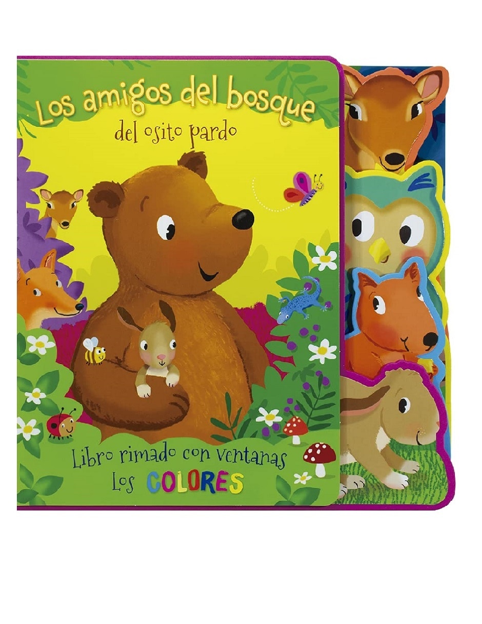Libro rimando con ventanas: los amigos del bosque del osito pardo de Varios 1