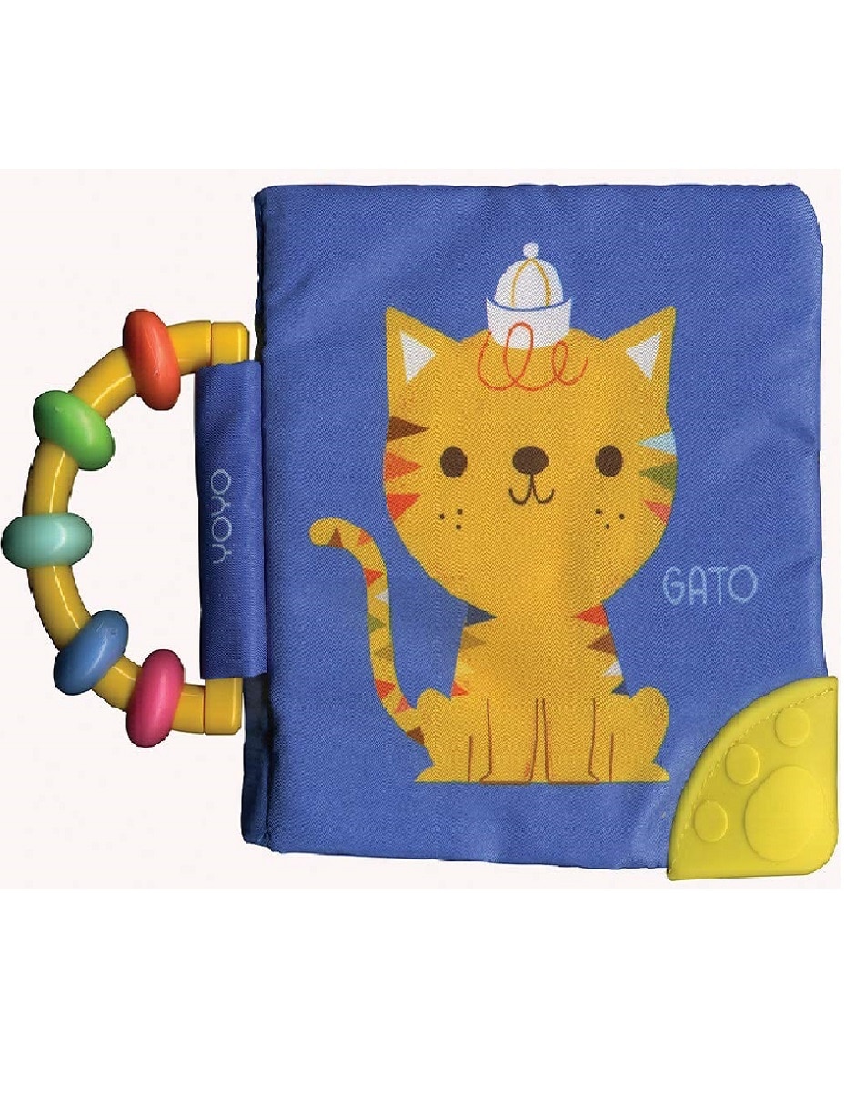 Libro Mi libro suave con sonaja y mordedera: gato de Jo Dupre Bvba Yoyo Books