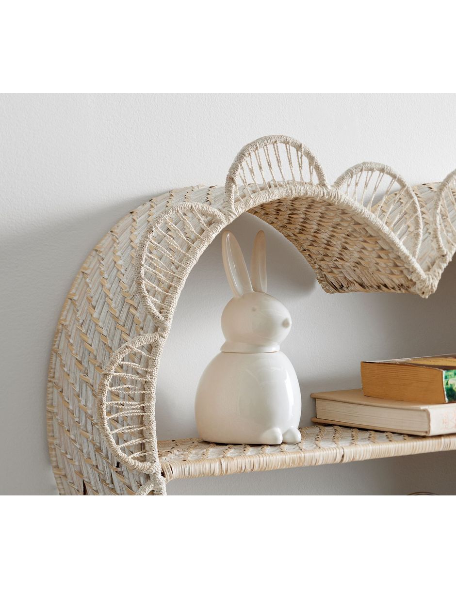 Repisa Quinn Rattan Heart 2