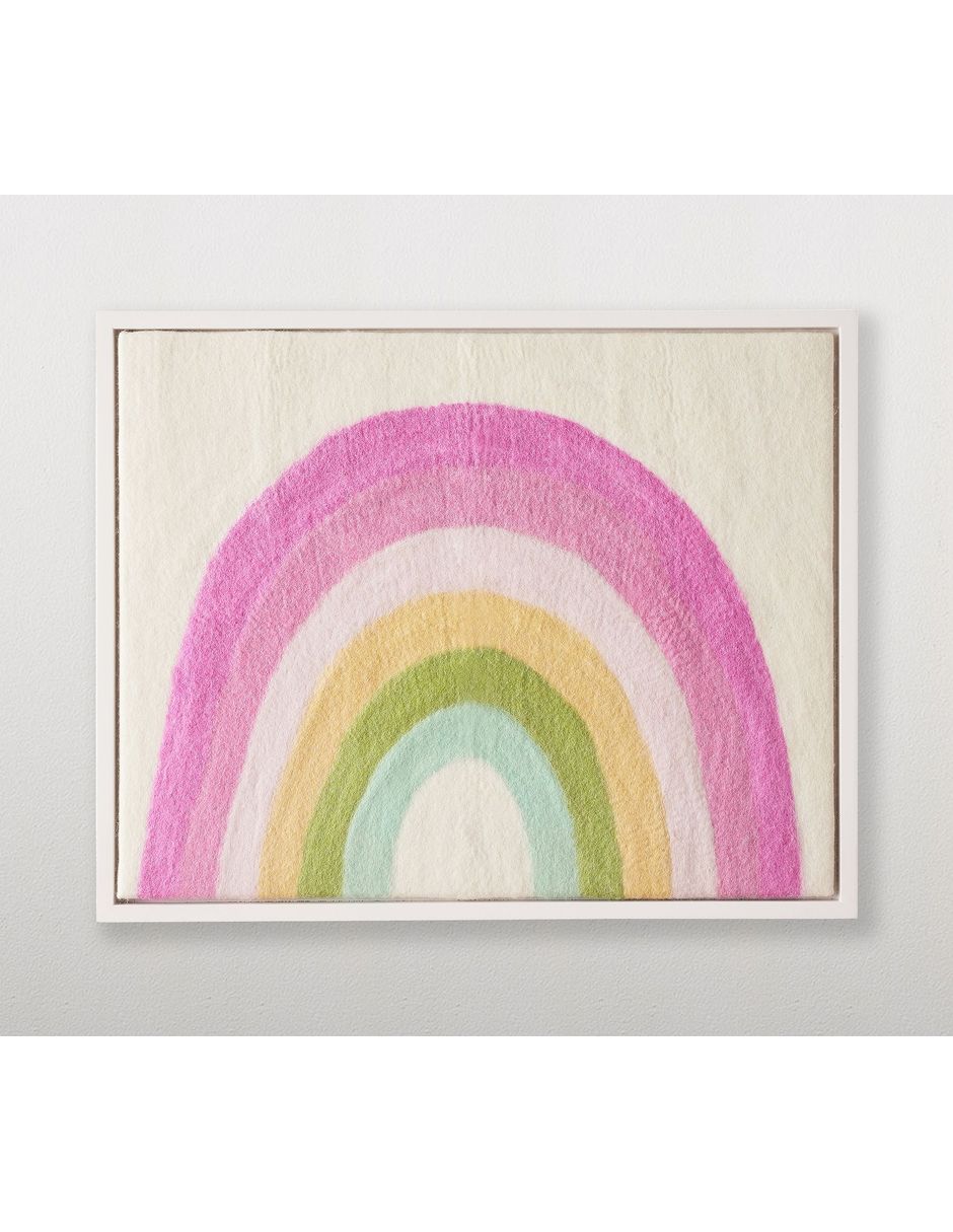 Cuadro técnica mixta Felted Rainbow