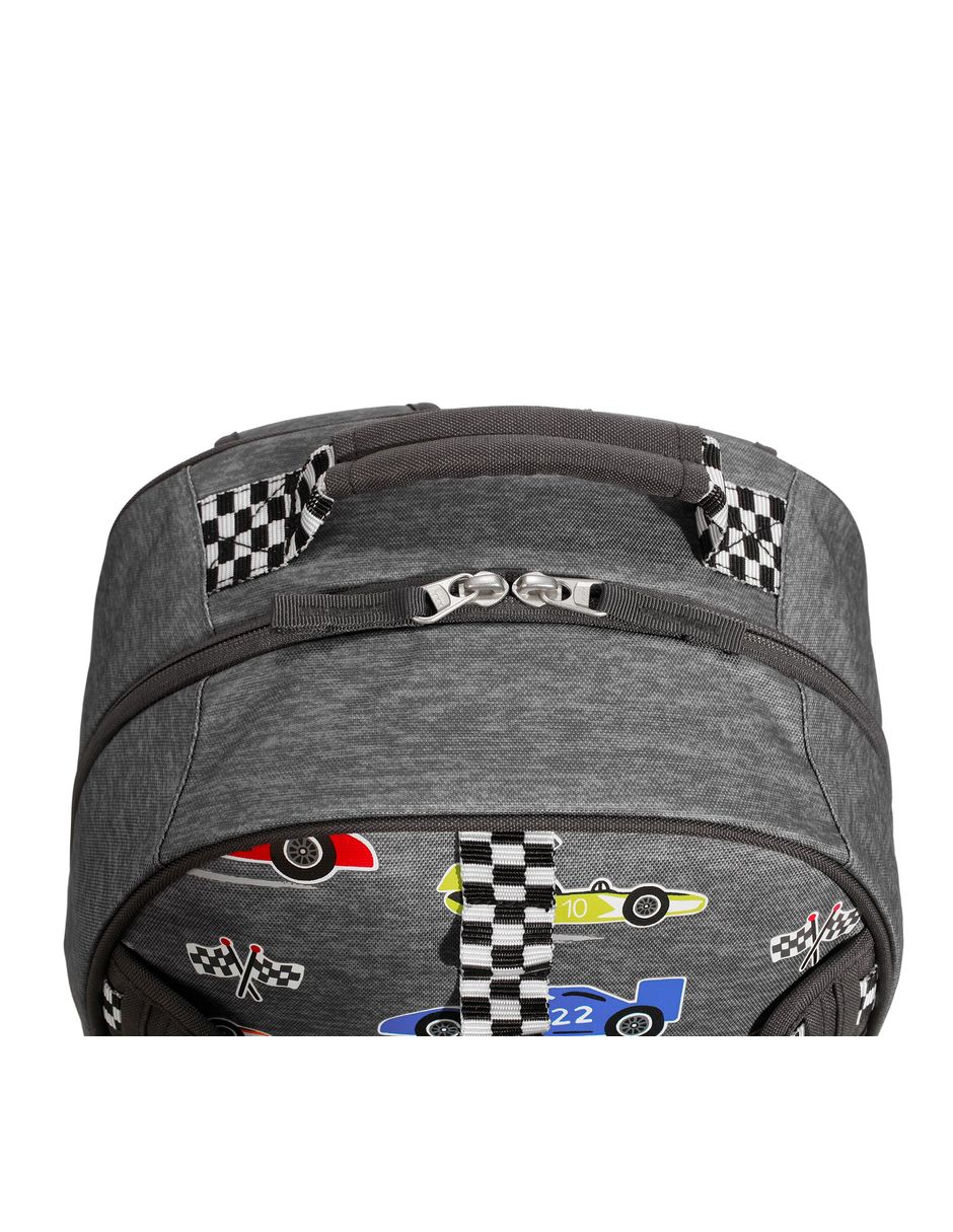 Mochila escolar Mackenzie Race Cars impermeable para niño 4