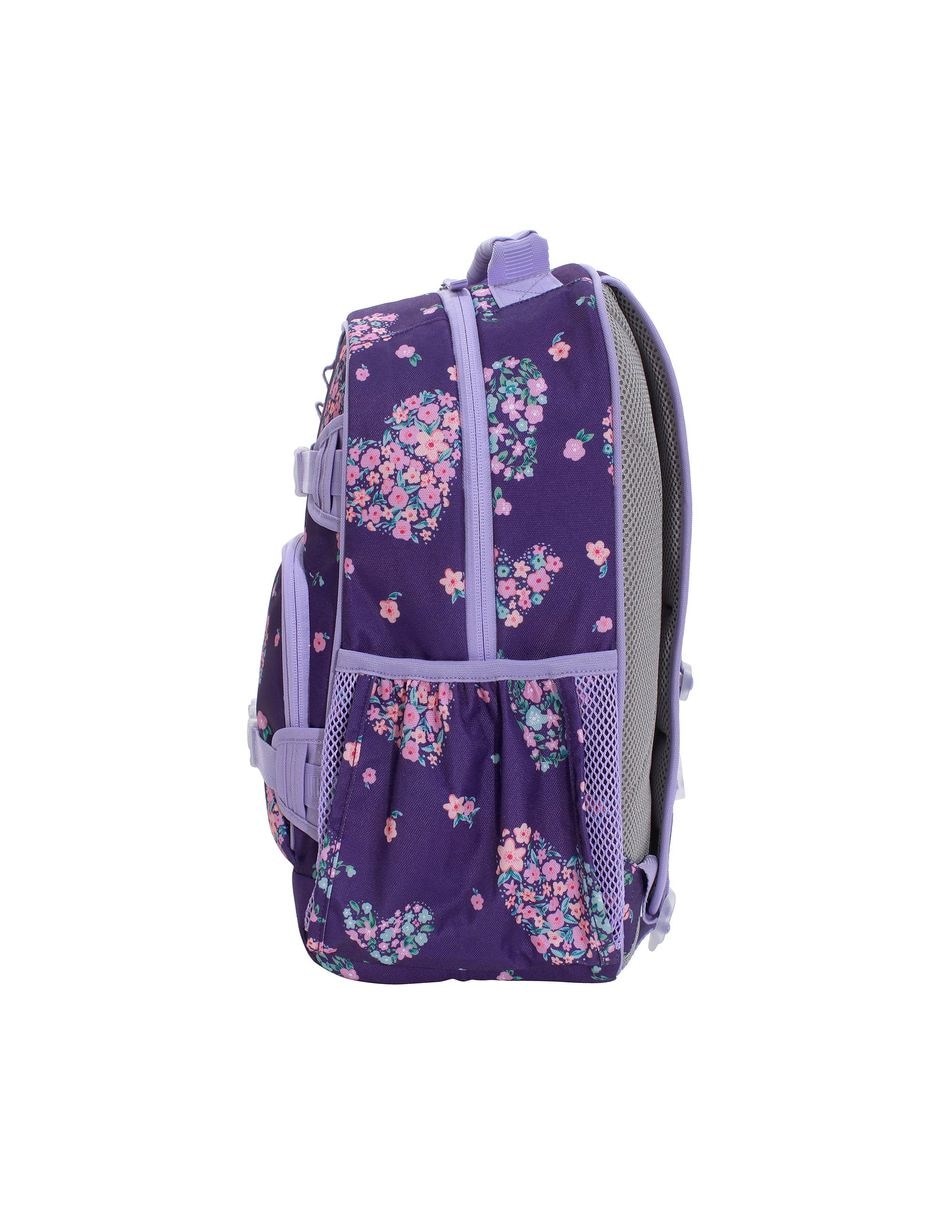Mochila escolar Plump Flowers Hearts Mackenzie impermeable para niña 3