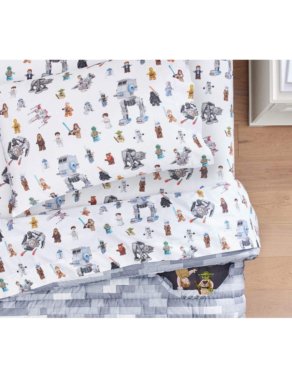 Juego de sábanas de algodón Lego Star Wars
