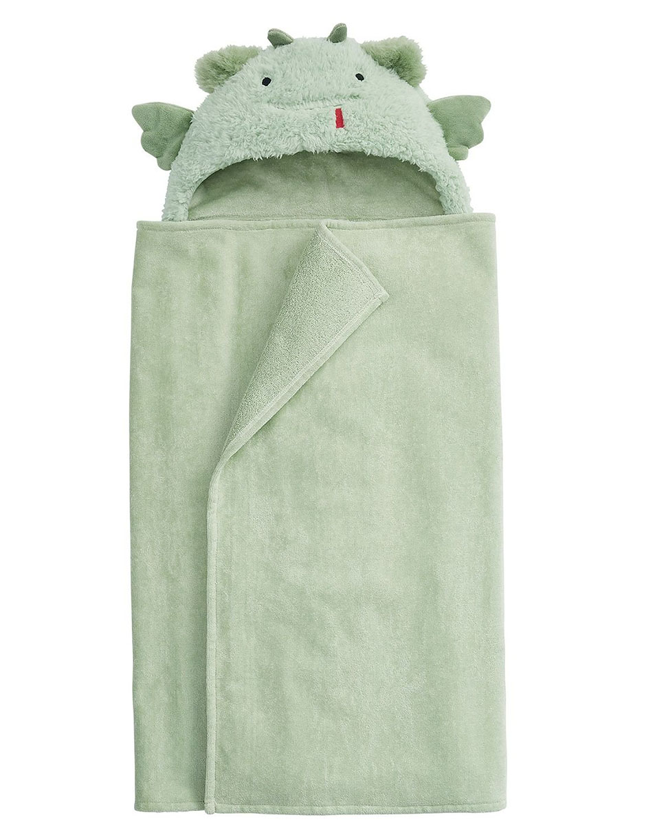 Toalla con gorro Kid Sherpa Critter de terciopelo infantil 1