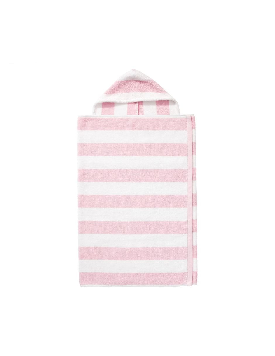 Toalla con gorro Rugby Stripe de algodón infantil