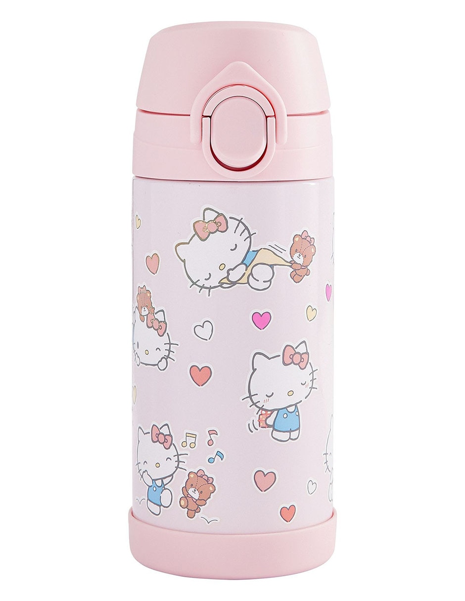 Termo de acero inoxidable Hello Kitty con tapa flip top 450 ml 1