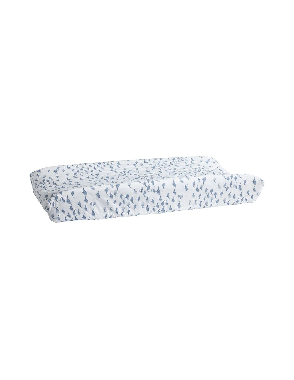 Funda para cambiador de pañales Watercolor Whale 1